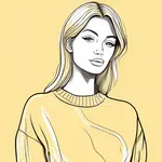 soft yellow sweater image